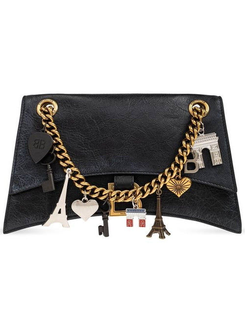 Balenciaga Balenciaga Shoulder Bag Crush, Women's, Black