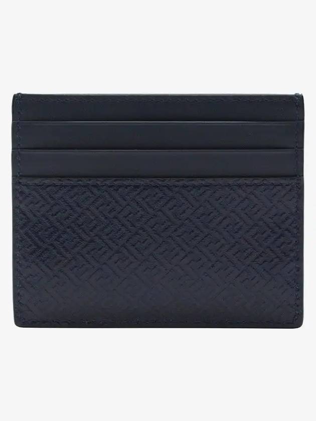 Fendi FF Micro Card Wallet Navy