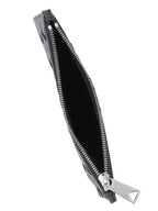 Bottega Veneta Intrecciato Zipper Card Wallet Black