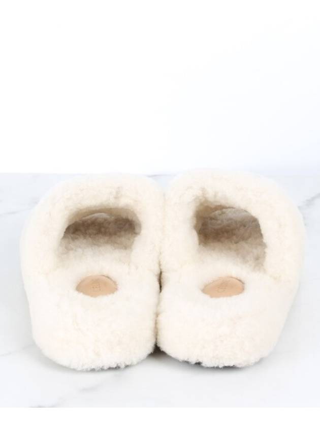 CELINE Logo Shearling Slippers 36 5 235
