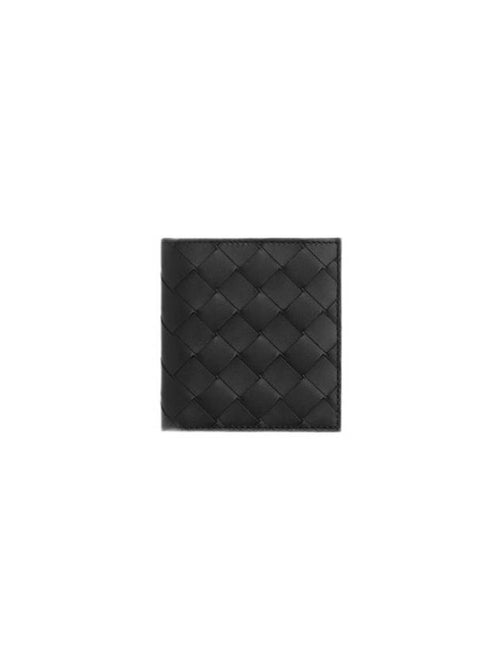Bottega Veneta Intrecciato Slim Half Wallet Black
