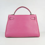 Hermes Kelly 32cm Togo leather handbag 6108 peach silver