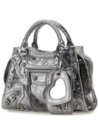 Balenciaga Neo Cagole City XS Shoulder Bag Silver