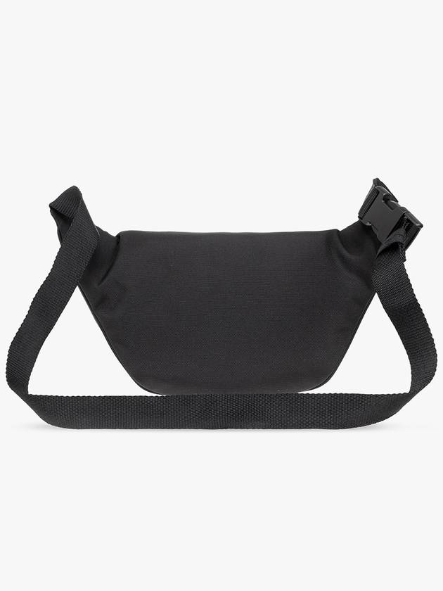 Balenciaga Explorer Logo Patch Nylon Belt Bag Black
