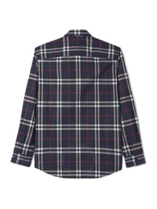 Burberry Men's Vintage Check Long Sleeve Shirt Navy
