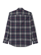 Burberry Men's Vintage Check Long Sleeve Shirt Navy