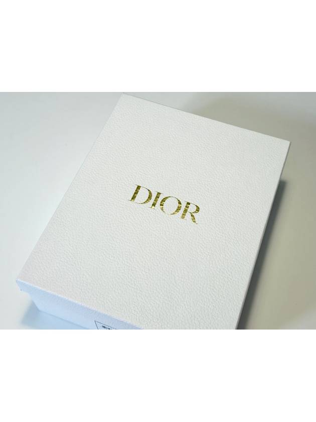 Every-D Embossed Lambskin Slippers White Dior