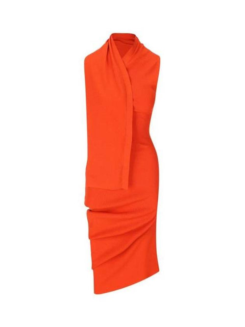 Fendi midi dress FZDC27ARV4F0QG5 P24 ORANGE