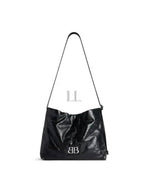 Balenciaga Monaco Leather Shoulder Bag Black