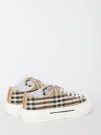 Burberry Vintage Check Cotton Sneakers Archive Beige