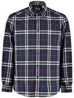 Burberry Men's Vintage Check Long Sleeve Shirt Navy