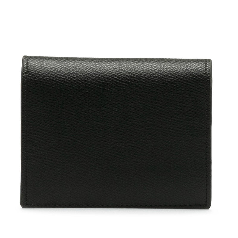 FENDI Double Folded Wallet 8MO837 in Black Leather Ladies