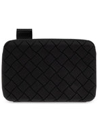 Bottega Veneta Tech Rubber Clutch Bag Black