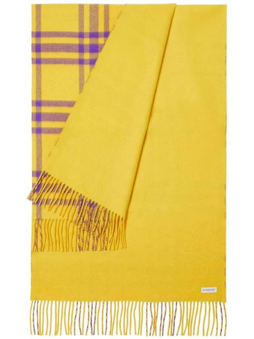Burberry Check Print Cashmere Scarf 8073497