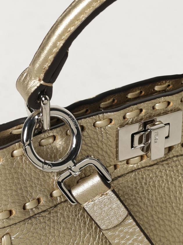 Fendi Peekaboo ISeeU Petite Tote Bag Gold