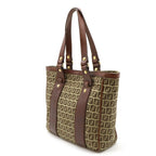 Fendi   Canvas Leather Shoulder Bag Tote Bag ()