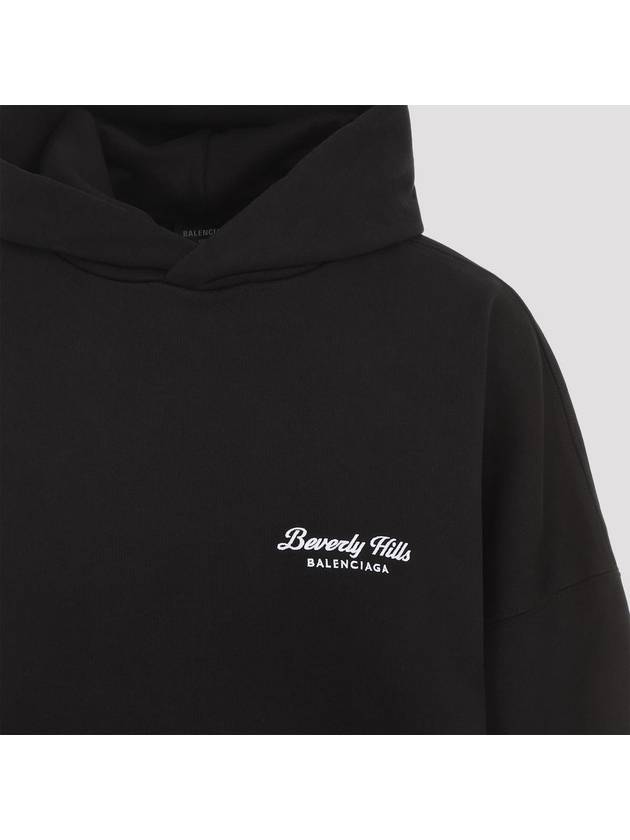 Balenciaga Beverly Hills Embroidered Hoodie Black