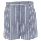 Christian Dior striped virgin wool mini shorts