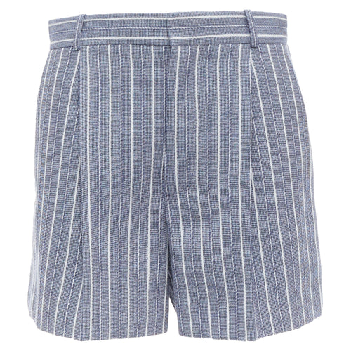 Christian Dior striped virgin wool mini shorts