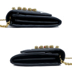 Fendi Chain Wallet Black White Red G Wallet 8M0365 Monster