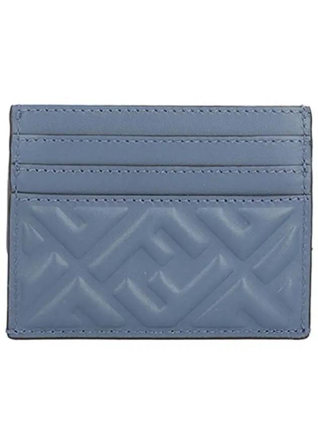 Fendi FF Baguette Flap Card Wallet Blue