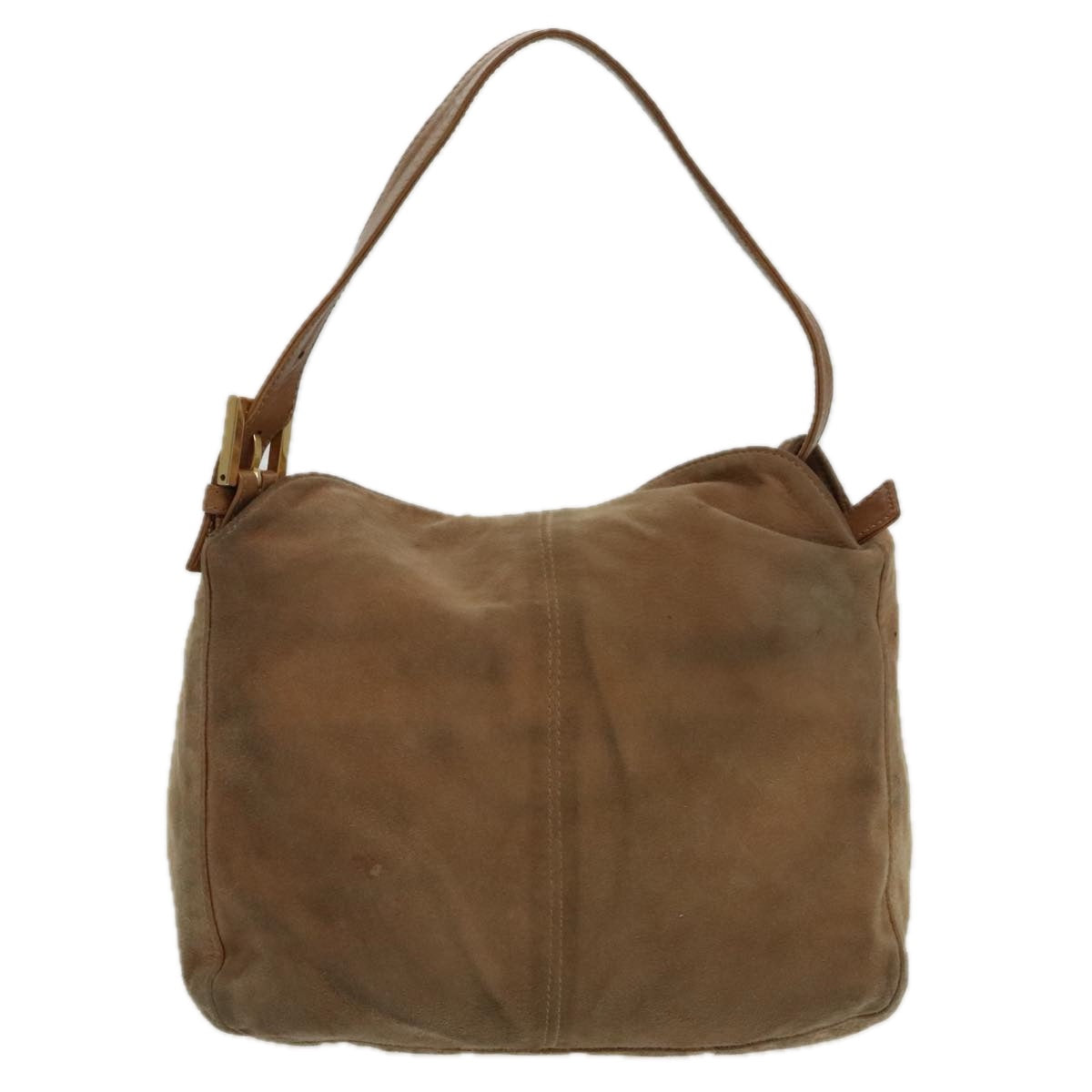 Fendi Mamma Baguette  Suede Shoulder Bag ()