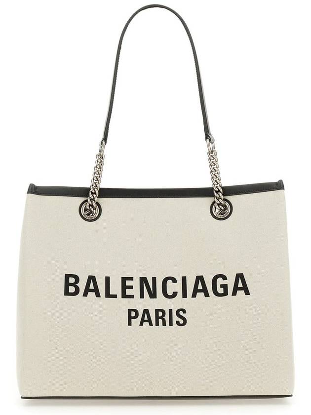 Balenciaga Duty Free Canvas Tote Bag White