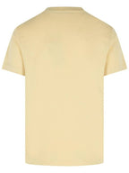 Burberry Check Label Cotton Short Sleeve T-Shirt Beige