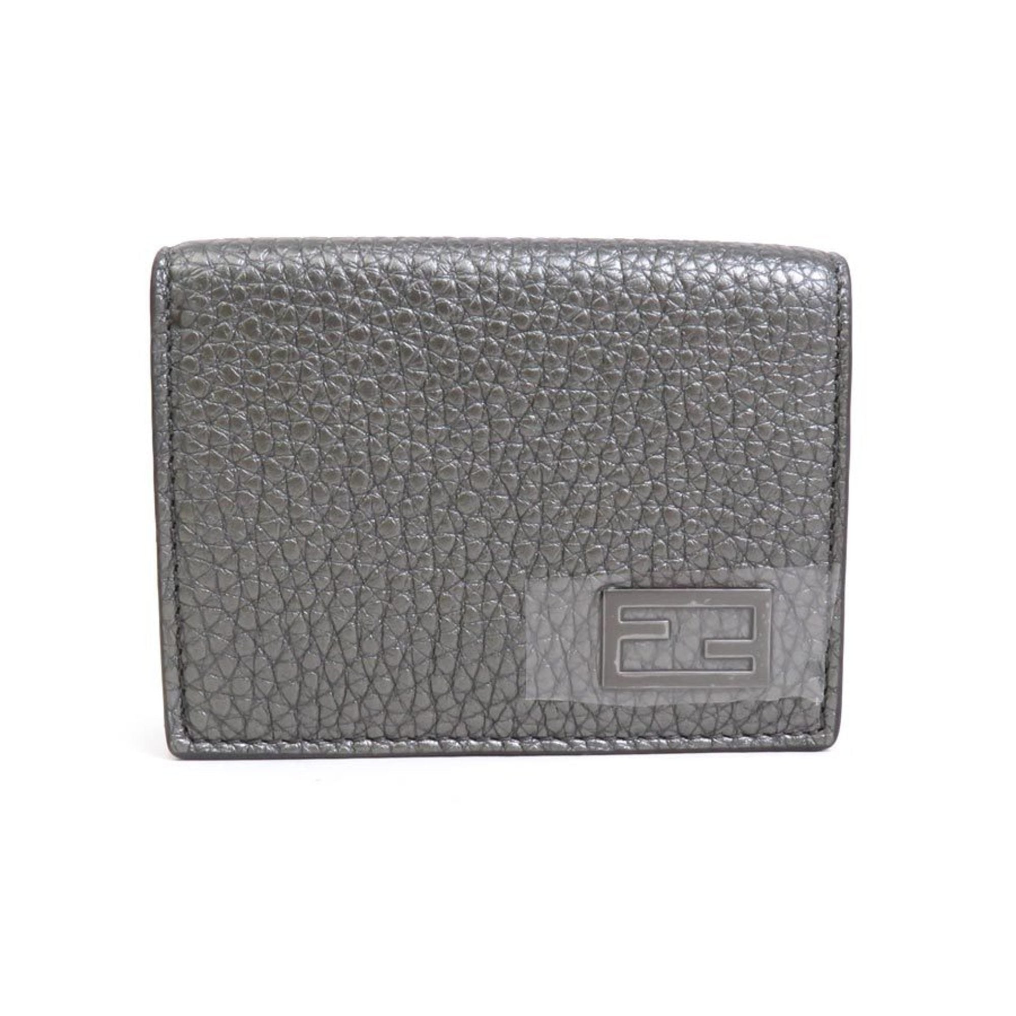 Fendi Metallic  Leather Wallet (Tri-Fold) ()