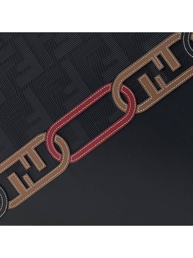 Fendi Men's O Lock FF Chain Print Clutch Bag Back