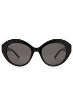 Balenciaga round frame logo sunglasses