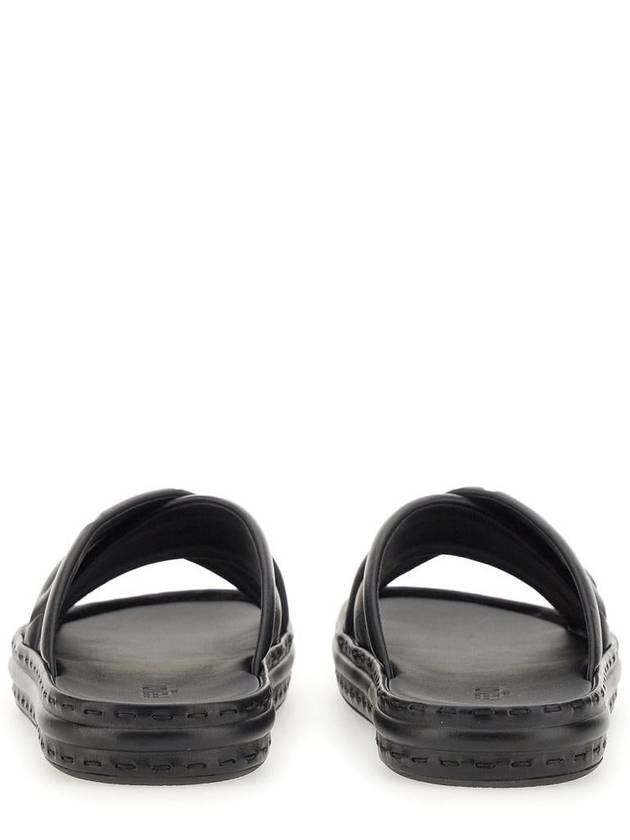 Fendi Fendi Black Leather Sandal
