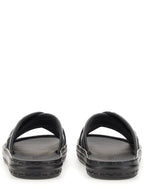 Fendi Fendi Black Leather Sandal