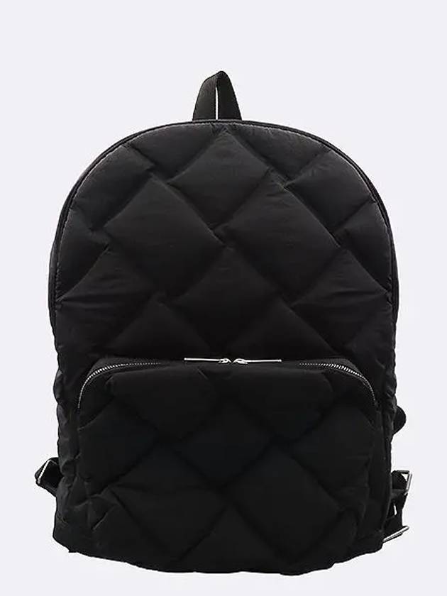 Bottega Veneta 652188 Black color maxi intrecciato nylon backpack