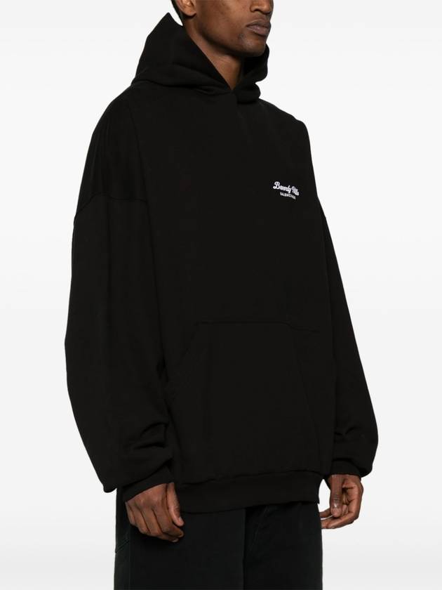 Balenciaga Beverly Hills Embroidered Hoodie Black