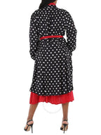 Balenciaga dot print reversible long dress