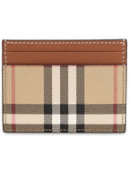 Burberry Check Card Wallet Beige
