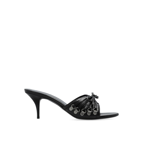 Balenciaga Cagole 70 Leather Sandals Women