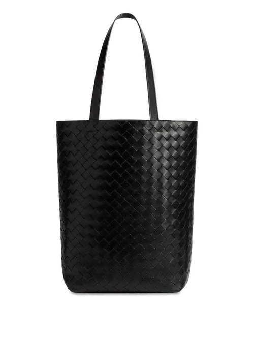 Bottega Veneta Men's Small Intrecciato Tote Bag in Black | Size UNICA | 729227V2HL1