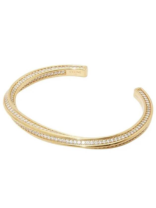 CELINE Edwige Small Twisted Bracelet Gold