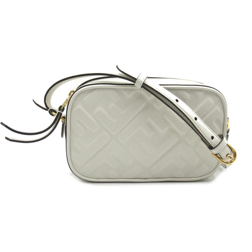 Fendi Fendi Camera Mini Shoulder Bag Shoulder Bag Leather  White 8BS077ANWTF0QVL