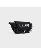 CELINE Logo Print Small Nylon Belt Bag Black