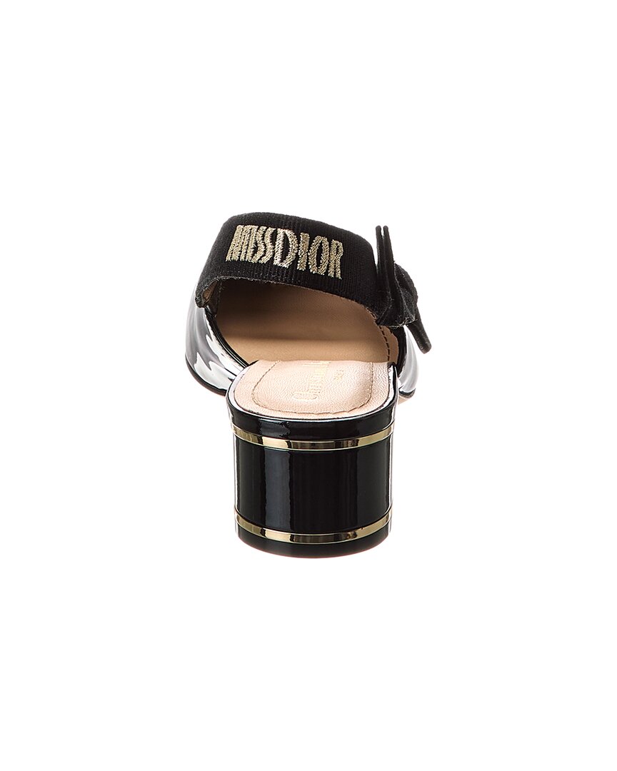 Dior Bow Patent Slingback Pump