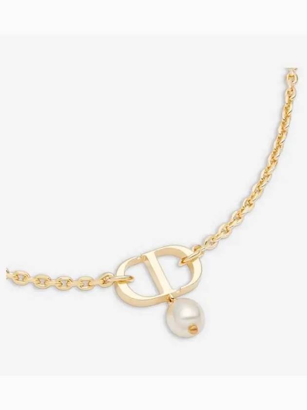 Petit CD Pearl Necklace Gold Dior