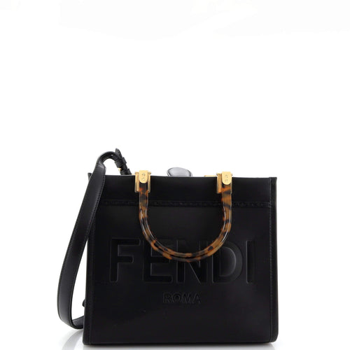 FENDI Sunshine Shopper Tote Leather Small