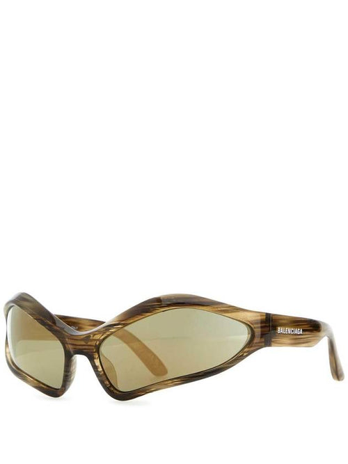 Balenciaga Fennec Oval Sunglasses Brown