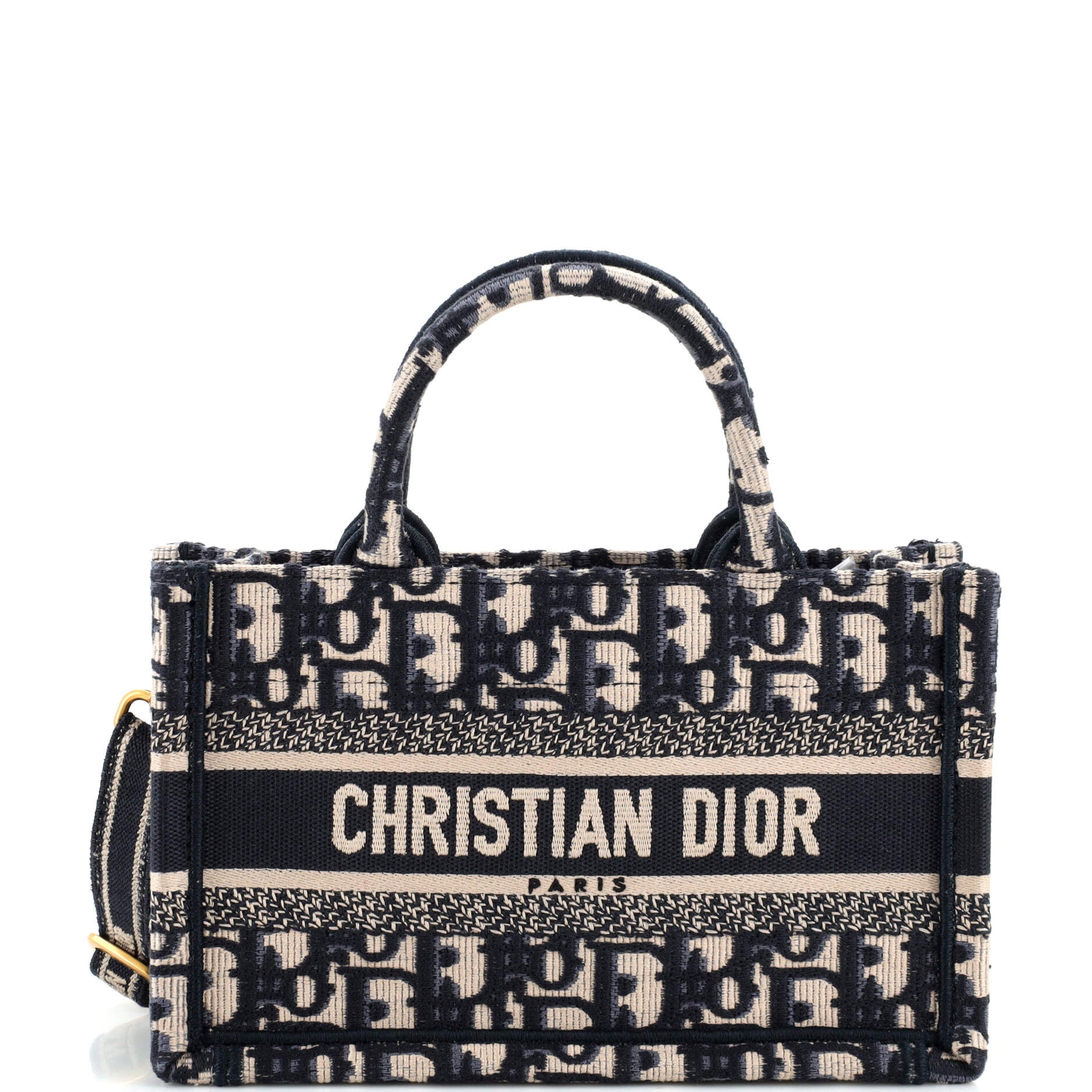 Dior Book Tote with Strap Oblique Canvas Mini