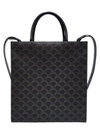 CELINE Celine 194432CIM 38OG Triope Canvas Medium Vertical Cabas Bag