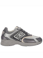 Fendi Faster Trainer Low Top Sneakers Grey