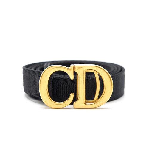 Dior Saddle Belt Black Jacquard